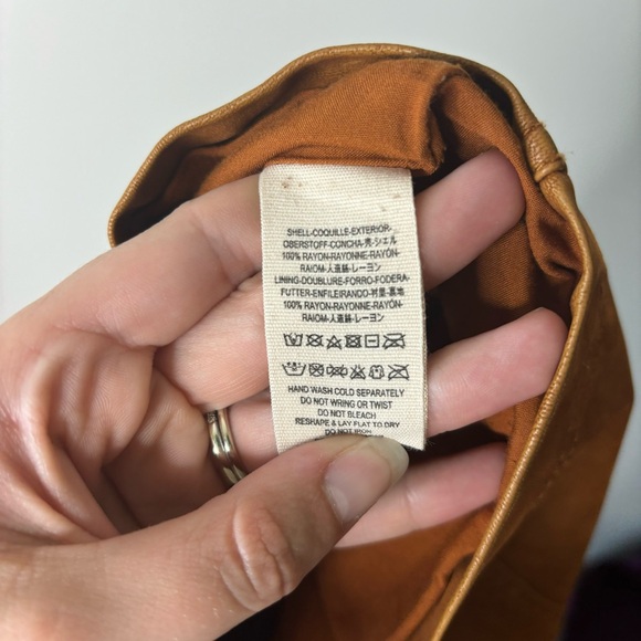 Free People Faux Leather Skirt 0 - Picture 5 of 5